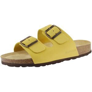 Sanosan Womens/Ladies Aston Leather Sandals / Sun Yellow